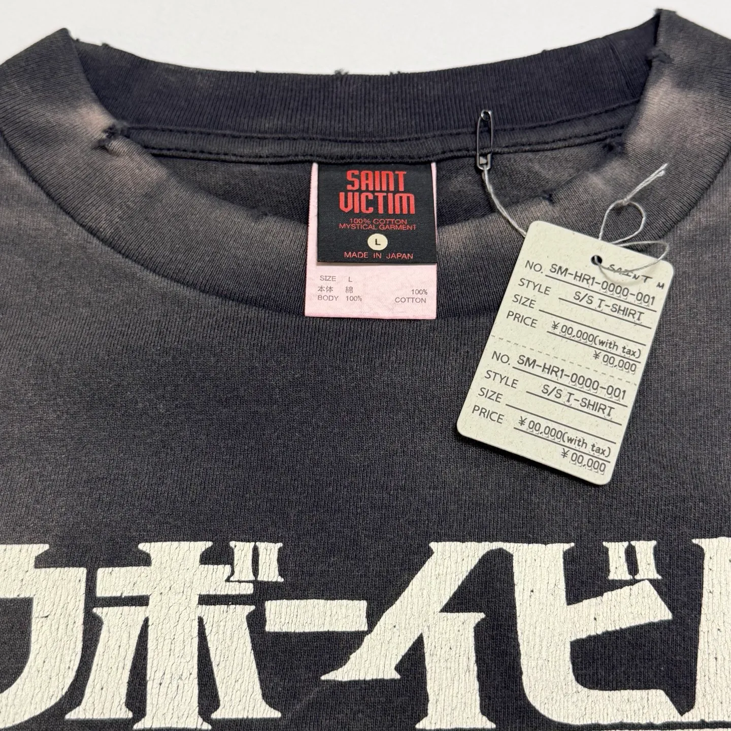 More details SAINT Mxxxxxx × カウボーイビバップ CB_LS TEE/COWBOY BEBOP/BLK Cowboy Bebop co-branded distressed long-sleeved S-XL Big IP anime co-branded Super cool printing design Distressed printing Cylindrical cloth Assute garment dyeing Rewashing and fading process Correct version Customized co-branded accessories Top purchasing level